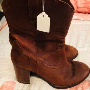 Born Crown Brown mid calf Boots